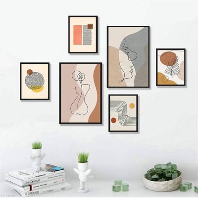 File gốc File tranh treo bộ 6 tấm tối giản Minimalist Art TT3059 (dành cho quảng cáo)