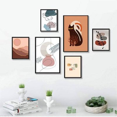 Tải file gốc File tranh treo bộ 6 tấm tối giản Minimalist Art TT3073 dùng cho in ấn