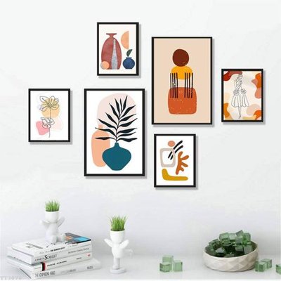 Tải file File tranh treo bộ 6 tấm tối giản Minimalist Art TT3076 (gốc) in tranh tráng gương