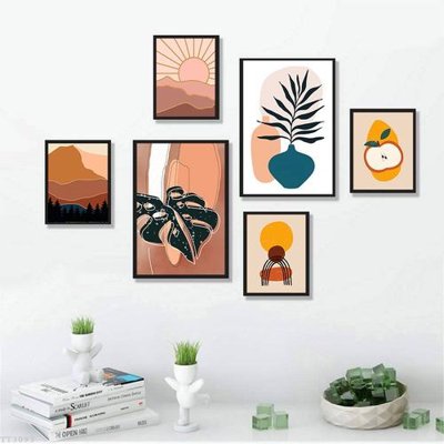 File tranh gốc File tranh treo bộ 6 tấm tối giản Minimalist Art TT3093 (bản quyền) file PSD