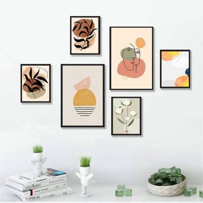 Hình ảnh gốc File tranh treo bộ 6 tấm tối giản Minimalist Art TT3099 (để in khổ lớn)