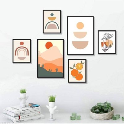 File gốc File tranh treo bộ 6 tấm tối giản Minimalist Art TT3164 (in mica) cắt laser