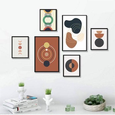 File gốc File tranh treo bộ 6 tấm tối giản Minimalist Art TT3179 (dành cho quảng cáo)