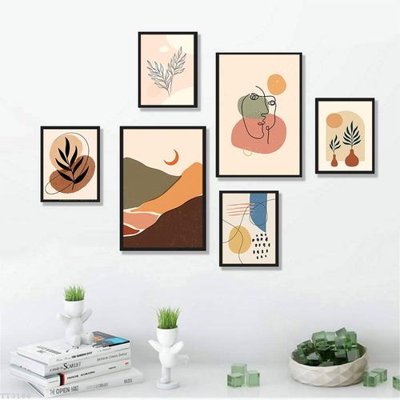 Download file gốc File tranh treo bộ 6 tấm tối giản Minimalist Art TT3188 (in mica) 3D