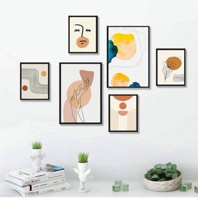 File ảnh File tranh treo bộ 6 tấm tối giản Minimalist Art TT3203 (gốc) in biển hiệu