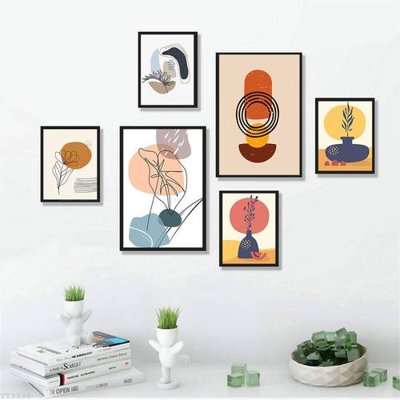 File in ấn cao cấp File tranh treo bộ 6 tấm tối giản Minimalist Art TT3206 (file gốc)
