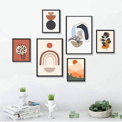 File in ấn File tranh treo bộ 6 tấm tối giản Minimalist Art TT3211 (bản gốc) cao cấp