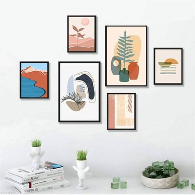 File ảnh File tranh treo bộ 6 tấm tối giản Minimalist Art TT3213 (gốc) in poster