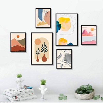 Tải file File tranh treo bộ 6 tấm tối giản Minimalist Art TT3218 (gốc) in trên mọi chất liệu