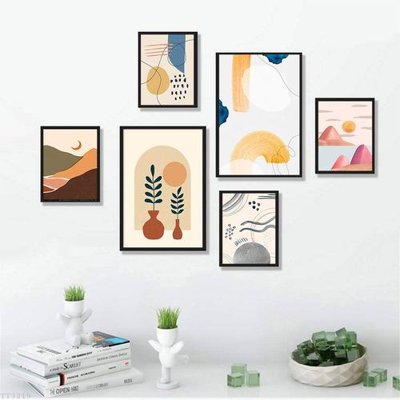 File PSD File tranh treo bộ 6 tấm tối giản Minimalist Art TT3219 (bản gốc) cho nhà in