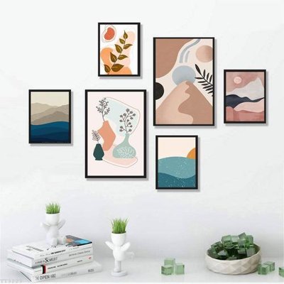 File tranh File tranh treo bộ 6 tấm tối giản Minimalist Art TT3223 (gốc) chủ đề trẻ em