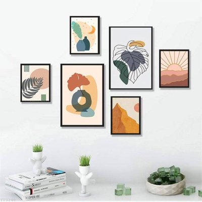 File tranh File tranh treo bộ 6 tấm tối giản Minimalist Art TT3240 (gốc) in backlit film
