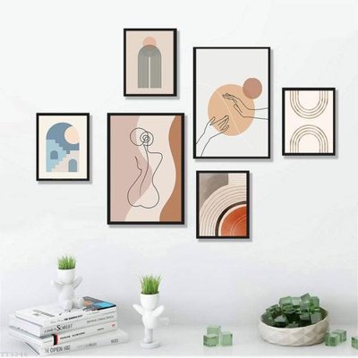 Tải file File tranh treo bộ 6 tấm tối giản Minimalist Art TT3246 (gốc) làm tranh treo tường