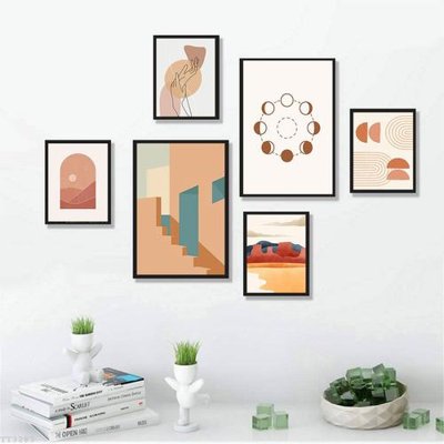 Download file ảnh gốc File tranh treo bộ 6 tấm tối giản Minimalist Art TT3283 để in ấn