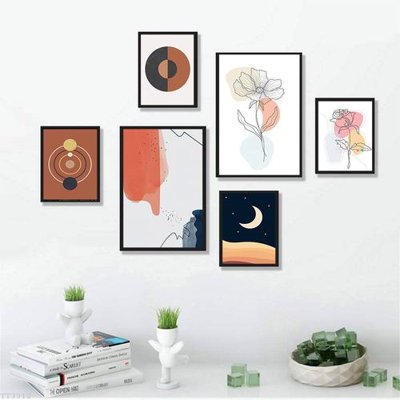 File gốc File tranh treo bộ 6 tấm tối giản Minimalist Art TT3312 (cho in ấn) từ kho Filetranh