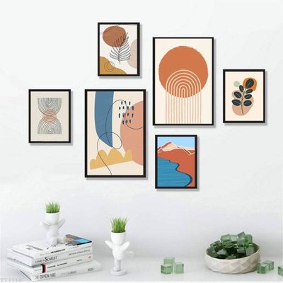 File gốc File tranh treo bộ 6 tấm tối giản Minimalist Art TT3316 (ảnh chi tiết) để in lụa