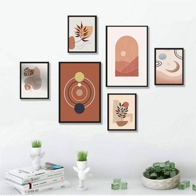 Download file ảnh gốc File tranh treo bộ 6 tấm tối giản Minimalist Art TT3353 để in ấn