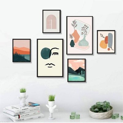 Tải file File tranh treo bộ 6 tấm tối giản Minimalist Art TT3380 (gốc) in trên mọi chất liệu