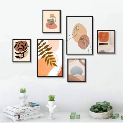 File tranh File tranh treo bộ 6 tấm tối giản Minimalist Art TT3398 (ảnh gốc) sắc nét hoàn hảo