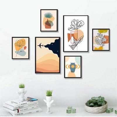 File PSD File tranh treo bộ 6 tấm tối giản Minimalist Art TT3405 (bản gốc) độ phân giải cao