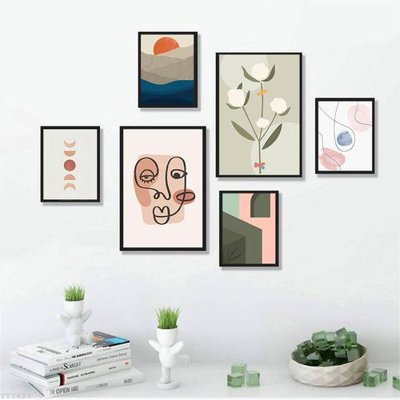 Download file gốc File tranh treo bộ 6 tấm tối giản Minimalist Art TT3423 (in lụa) nghệ thuật