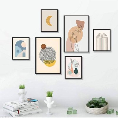 File PSD File tranh treo bộ 6 tấm tối giản Minimalist Art TT3455 (gốc) cho designer