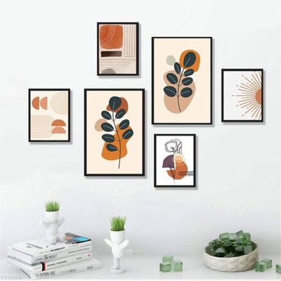 File tranh File tranh treo bộ 6 tấm tối giản Minimalist Art TT3466 (ảnh gốc) chi tiết rõ ràng