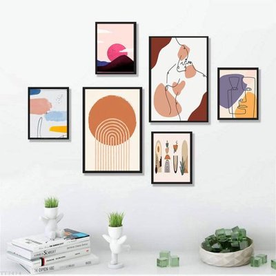 Ảnh gốc File tranh treo bộ 6 tấm tối giản Minimalist Art TT3474 (siêu chi tiết) để in ấn