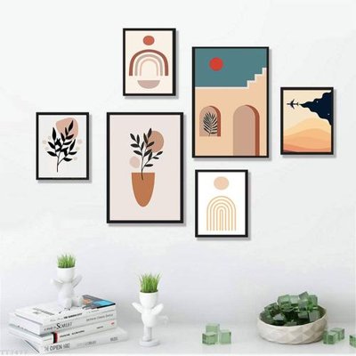File gốc File tranh treo bộ 6 tấm tối giản Minimalist Art TT3477 (in ấn) không giới hạn