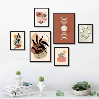 File in ấn File tranh treo bộ 6 tấm tối giản Minimalist Art TT3487 (bản gốc) từ file gốc