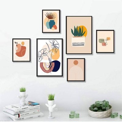 File PSD File tranh treo bộ 6 tấm tối giản Minimalist Art TT3490 (gốc) cho designer