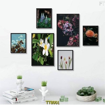 File gốc File tranh bộ 6 tấm TT80001 (trang trí) phòng làm việc