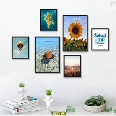 File tranh File tranh bộ 6 tấm TT80033 (bản gốc) trang trí văn phòng