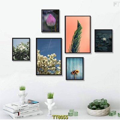 File PSD File tranh bộ 6 tấm TT80055 (bản gốc) chất lượng nhất