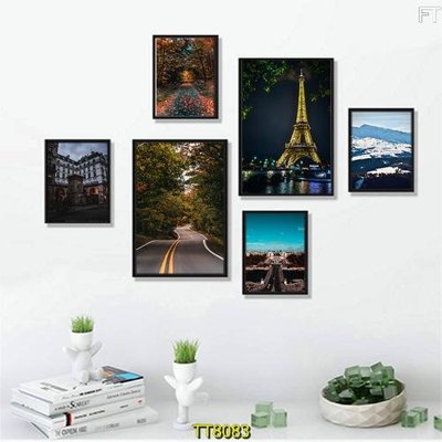 File gốc File tranh bộ 6 tấm TT80083 (PNG) nền trong suốt