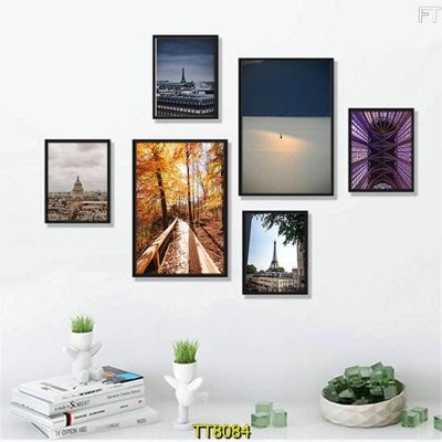 File PSD File tranh bộ 6 tấm TT80084 (gốc) cho in quảng cáo