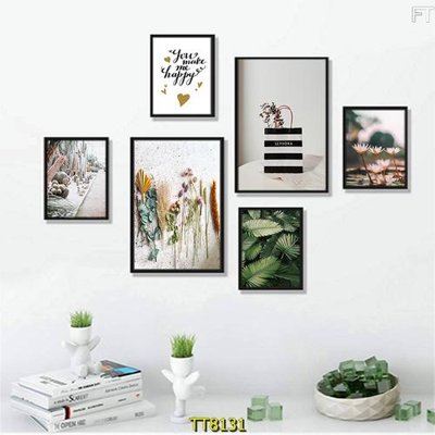 File tranh File tranh bộ 6 tấm TT80131 (bản gốc) in lụa 3D