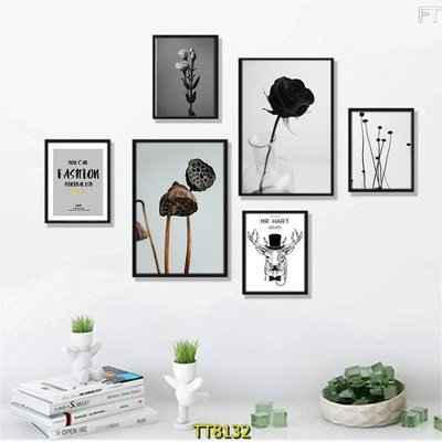 File in trần File tranh bộ 6 tấm TT80132 (bản gốc) phong cảnh