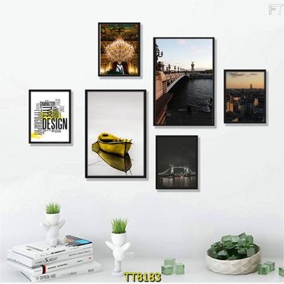 File in ấn File tranh bộ 6 tấm TT80183 (bản gốc) chất lượng cao