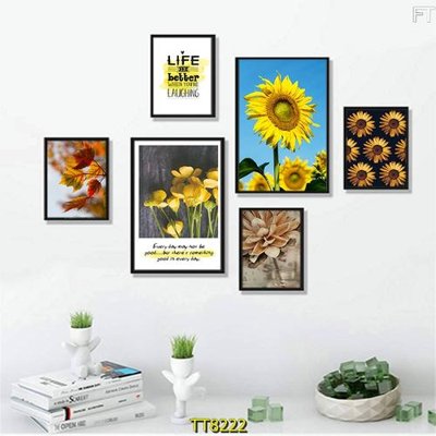 File in trần File tranh bộ 6 tấm TT80222 (bản gốc 3D) sống động