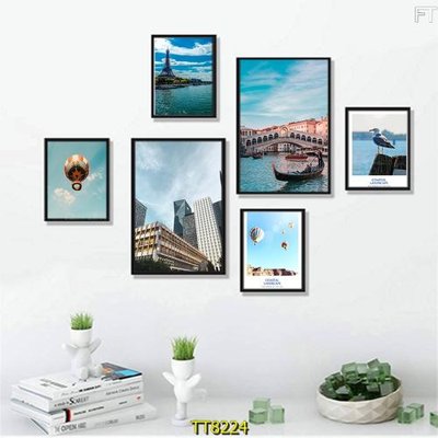 Download file gốc File tranh bộ 6 tấm TT80224 (in lụa) cao cấp