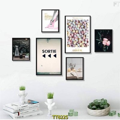 File in trần File tranh bộ 6 tấm TT80225 (file gốc) phong thủy