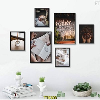 File ảnh File tranh bộ 6 tấm TT80308 (gốc) cho trang trí nhà hàng