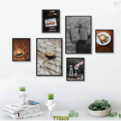 File gốc File tranh bộ 6 tấm TT80310 (trang trí) phòng ngủ