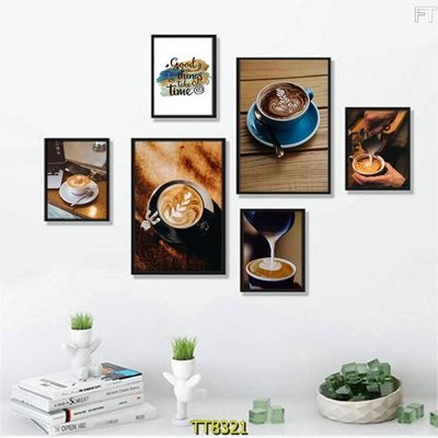 File gốc File tranh bộ 6 tấm TT80321 (trang trí) cho phòng khách