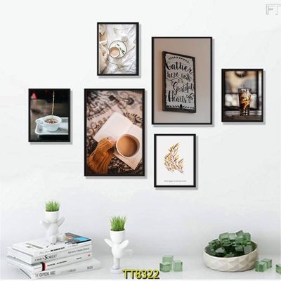 File gốc File tranh bộ 6 tấm TT80322 (ảnh chi tiết) để in trần