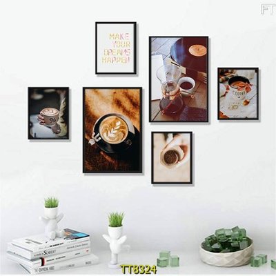 File tranh File tranh bộ 6 tấm TT80324 (gốc) in vải canvas