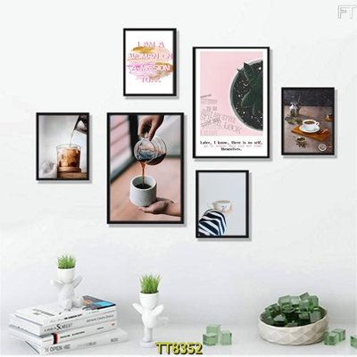 File ảnh File tranh bộ 6 tấm TT80352 (gốc) cho trang trí nội thất