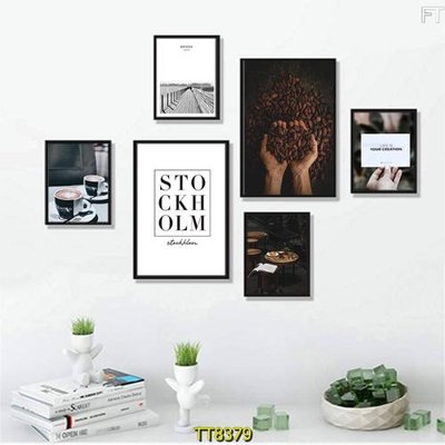 Hình ảnh file gốc in trần nhà File tranh bộ 6 tấm TT80379