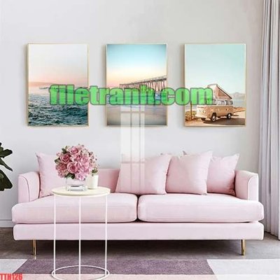 Tải file gốc File gốc in bộ tranh decor treo tráng gương canvas TTH126 (in không vỡ ảnh)